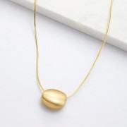 Necklace | Steph Brushed Necklace | Gold