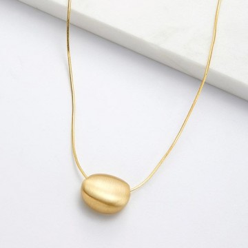 Necklace | Steph Brushed Necklace | Gold