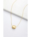Necklace | Steph Brushed Necklace | Gold