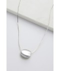 Necklace | Steph Brushed Necklace | Silver