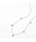 Mini Necklace | Baguette | Silver Mini Necklace | Baguette | Silver