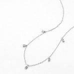Mini Necklace | Baguette | Silver