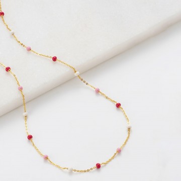 Necklace | Charlotte | Pink Necklace | Charlotte | Pink