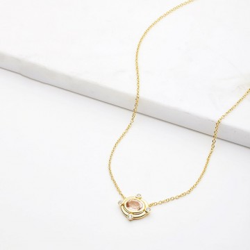 Necklace | Chloe | Morganite | Gold