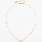 Mini Necklace | Mini Pearl | Gold