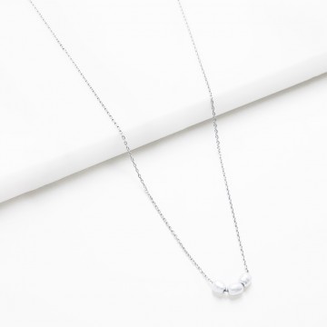 Necklace | Mini Pearl | Silver