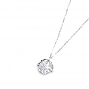 Necklace | Luna Pendant Necklace | Silver Necklace | Luna Pendant Necklace | Silver