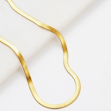 Necklace | Snake Chain Necklace | Gold