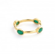 Ring | Lucy | Beryl Emerald | Size 7